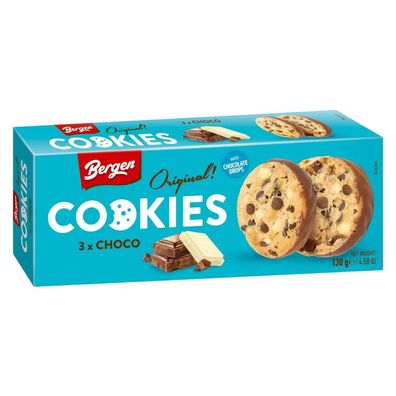 Bergen Cookies 3x Choco 130 g