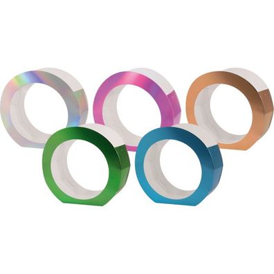 Laternenrohling Einzelfarben metallic, Ø 19 cm - Farbe: irisierend