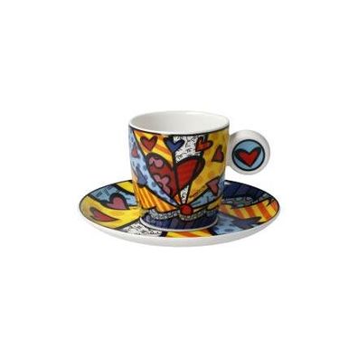 Goebel Romero Britto A New Day (Espressotasse, Fine Bone