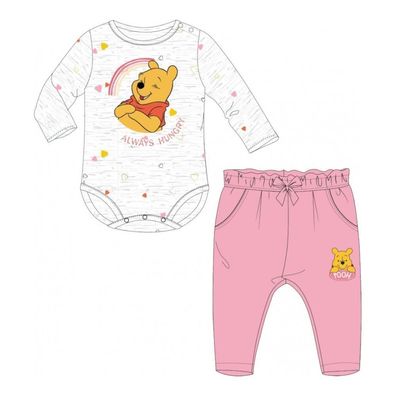 Baby-Set für Mädchen – Body und Hose Motiv Winnie Puuh "always hungry"