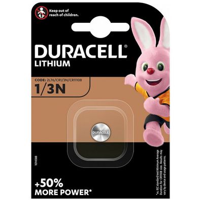 Duracell Knopfzelle Batterie Lithium CR1/3N 2L76 CR11108 3V 1er Blister