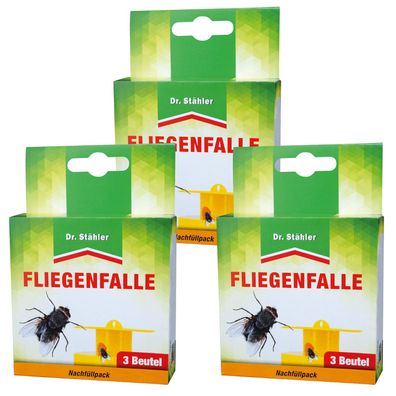3 x DR. Stähler Fliegen-Köder Nachfüllpack, 3 Beutel