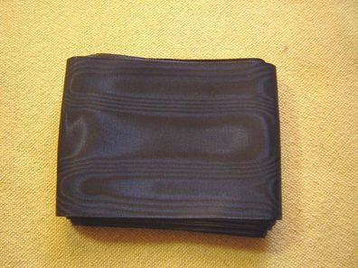 Moireeband 7,8 cm breit marine hochwertig steife Qualität Hutband je 1m