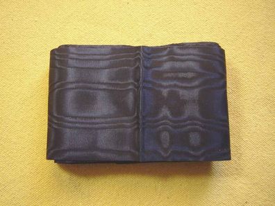 Moireeband 7,9 cm breit dunkelblau hochwertig steife Qualität Hutband je 1m
