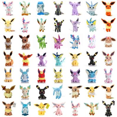 Pokmon Plusch Evoli Flareon Vaporeon Glaceon Sylveon Kuscheltier