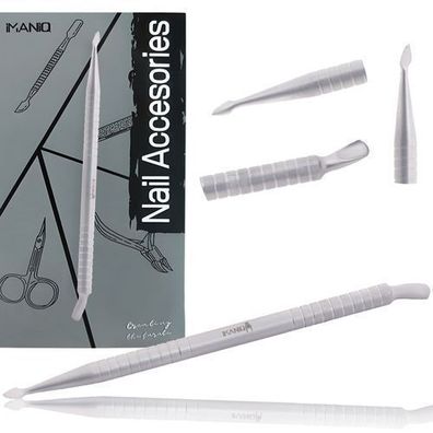 Doppelseitige Nagelfeile Hufstäbchen Nagelhautschieber Maniküre Pediküre Stahl