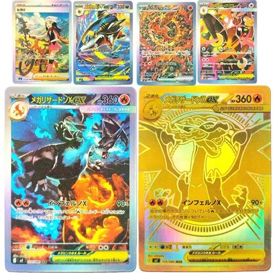 Proxy Pokmon Karten Mega Charizard X Inferno EX Oricorio Dawn Sharpedo Sammelkarten