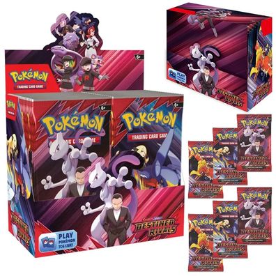 Pokmon Karten 360 Stuck Destined Rivals Prismatic Evolutions Stellar Crown Booster