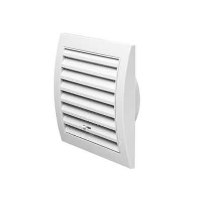 Zuluft- Abluftgitter mit Stutzen Lüftungsgitter manuell verschließbar Lamellengitter