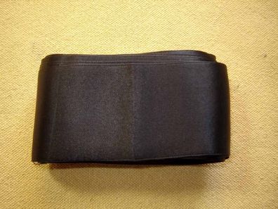 Satinband 4,3cm breit schwarz hochwertig Satin Qualität Hutband SB119