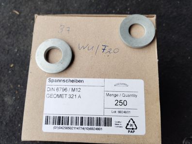 Spannscheiben Din6796 M12 Zinklamellenbeschichtet 25 Stk