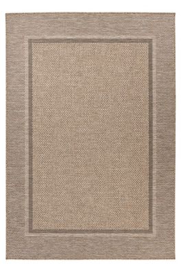 Teppich Höhe 9 mm Kurzflorteppich rechteckig Natur Indoor Outdoor 4 Größen