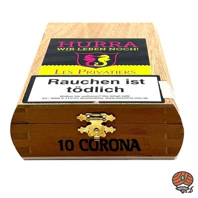 Les Privatiers Hurra wir leben noch Corona Zigarren 10er Kiste