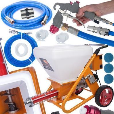 Rosfix Putzmaschine MaxStream30 – 3000W | 16L/Min | 50L Tank | für Gips