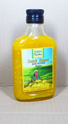 200ml Hot Pepper Scotch Bonnet Sauce von Dees Caribbean aus Jamaika