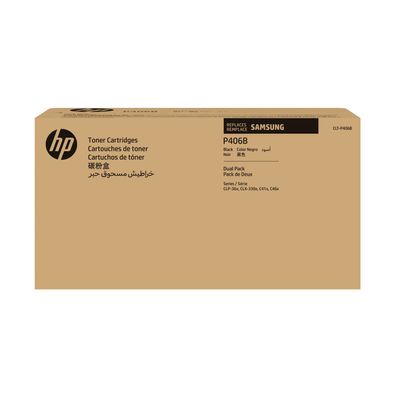 HP Samsung CLT-P406B - 2er-Pack - Schwarz - Original - Tonerpatrone (SU374A)