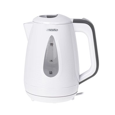 Mesko MS 1261 Wasserkocher 1,7 L - 2200 W, 360° drehbar - Weiß/Grau