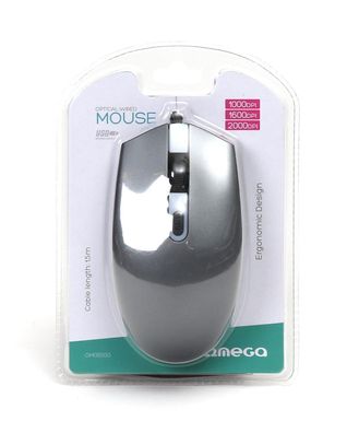 Omega USB-Maus OM-0550 – Ergonomisch & präzise, 2000 DPI