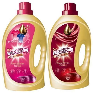 Der Waschkönig Wool & Color Waschgel 2x3l - Pflege für Ihre Wäsche