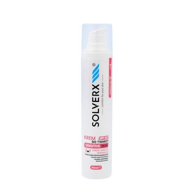 Solverx Sensitive Haut 3-in-1 Gesichtscreme mit SPF50+ - empfindliche Haut 50ml