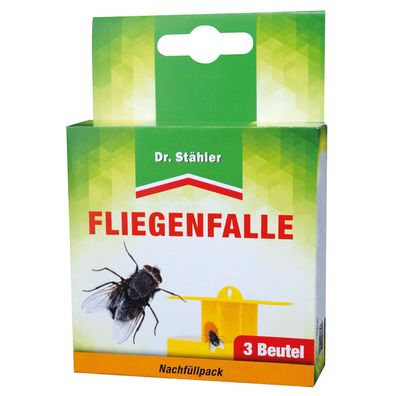 DR. Stähler Fliegenfalle Nachfüllpack, 3 Beutel