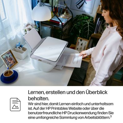 HP DeskJet 2922 All-in-One Printer Multifunktionsdrucker Tintenstrahl Farbe A4 Drucke