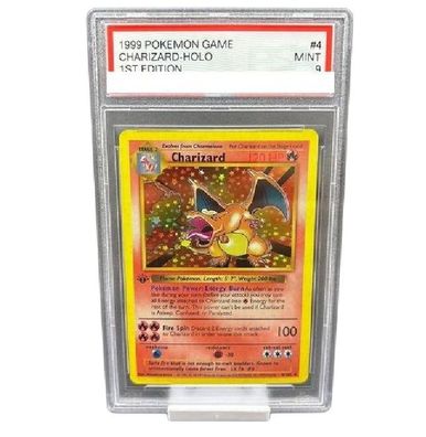 Pokmon Sammelkarte 1999 Charizard Holo 1st Edition Retro Sammlung