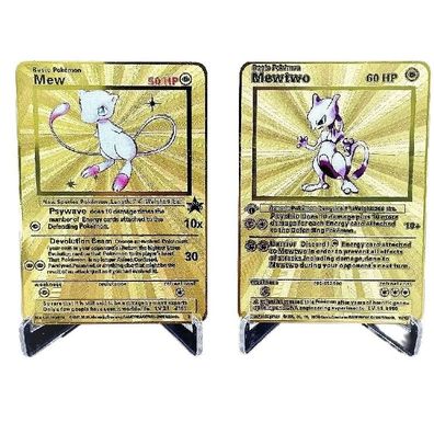 Metall Pokmon Karten 1996 Charizard Venusaur Edition Sammelkarten Sammlung Geschenk