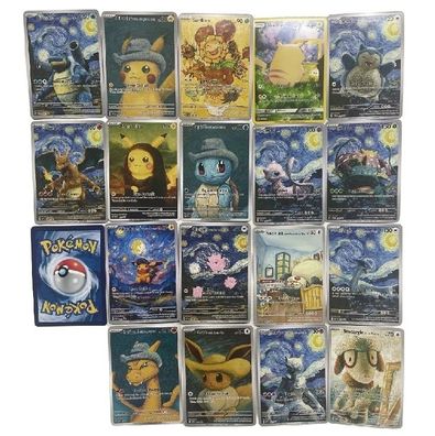 Anime Pokmon Karten Set Mewtwo Pikachu Sammelkarten Card Box 18 Stuck Kind Geschenk