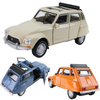 Citroen Dyane 6 Modellauto 12cm Oldtimer Citroën Ente Welly 1:34