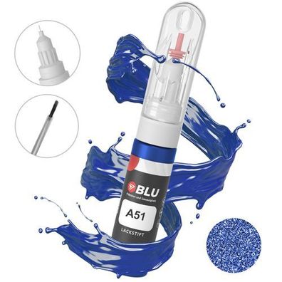 Lackstift A51 BLAU Montegoblau BMW Autolack 2in1 Reparatur