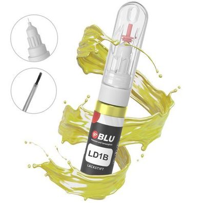 Lackstift LD1B GELB YELLOW VW Autolack 2in1 Reparatur