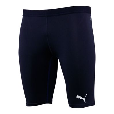 Puma TB Short Tight Bodywear kurze Hose Damen Herren blau Gr. S