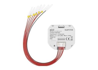 Homematic IP HmIP-FCI6 Graues Kontaktinterface für Smart Home