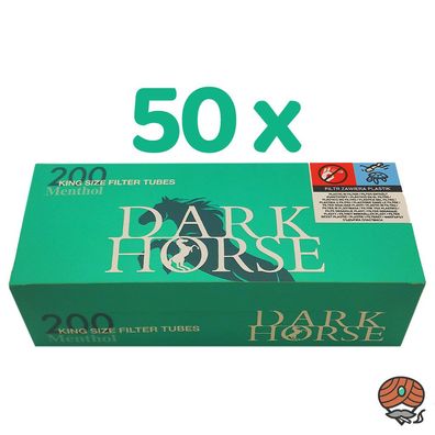 Dark Horse Menthol King Size Filterhülsen (50x 200 Stück)