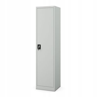 Büroschrank Aktenschrank Metallschrank Lagerschrank 185 cm x 45 cm x 40 cm grau