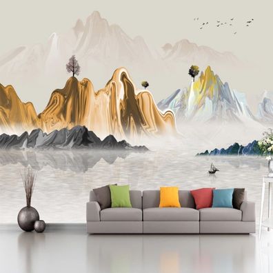 Fototapete Landschaft Wanddeko Wohnzimmer Schlafzimmer Bett Hintergrund 10366