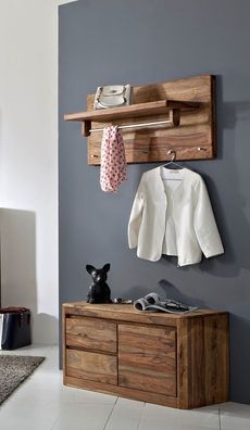 Garderobe 2-tlg. "Indian Sunset" Sheesham