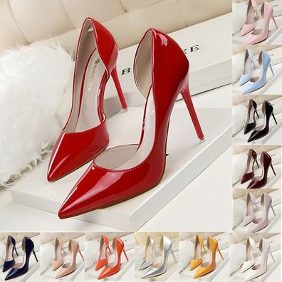 Neu Dopamin Damenschuhe Pumps Spitz Stilettoabsatz Bankett Party Sexy High Heels
