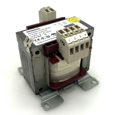 Siemens Transformator 4AM3842-4TN00-OEAO 218-242V auf 24V 6,67A 160-490VA T9/162