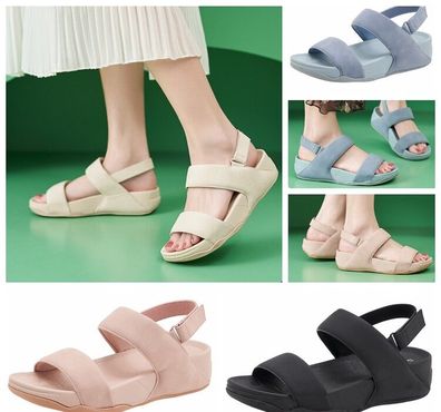 Neu Sandalen Sommer Hausschuhe Damen Sports Style Comforty Klettverschluss