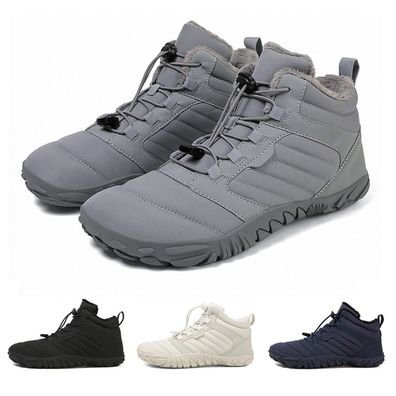 Barfubschuhe Winter Barfuss Schuhe Damen Sneaker Warm Gefuttert Winterschuhe
