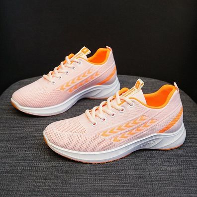 Damen Sportschuhe Slip Sneaker Strick Laufschuhe Schuhe Freizeit Turnschuhe