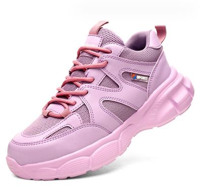 Leicht Damen Arbeitsschuhe Sicherheitsschuhe Sneaker Atmungsaktiv Stahlkappe
