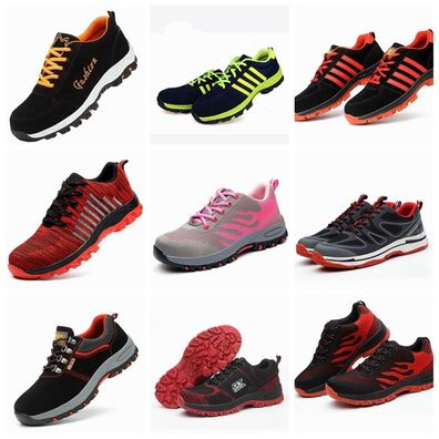 Arbeitsschuhe Sicherheitsschuhe Frauen Damen Stiefel Atmungsaktiv Sportschuhe