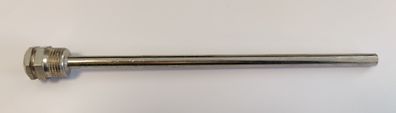 Edelstahl Tauchhülse / Schutzrohr L=245 mm Ø 9 mm AG 1/2 Zoll DN15 SW 22