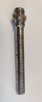 Edelstahl Tauchhülse schwere Ausführung 2x AG 3/4 Zoll L=200 mm Ø 20 mm