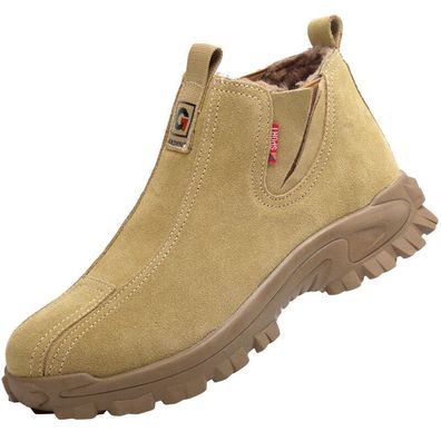 HOT Pelz gefuttert Sicherheitsschuhe Arbeitsschuhe Stahlkappe Sport Herren Damen