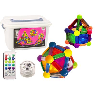 Magnetische Bausteine ​ #8203; it Licht in einer Box mit 154 Elementen