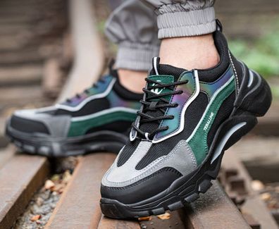 Leicht Herren Damen Sicherheitsschuhe Arbeitsschuhe Sport Sneaker Stahlkappe